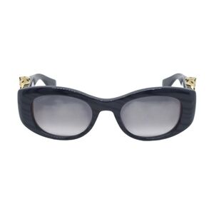 CARTIER.....Elegant CARTIER DARK STRIPED  Sunglasses with Gold Accents